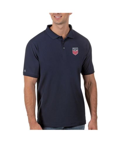 Мужская рубашка-поло Antigua USMNT Legacy Pique Navy