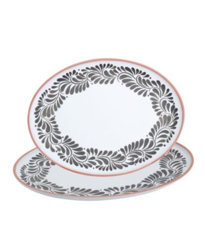 INFUSE Melamine Oval Platters, Set of 2