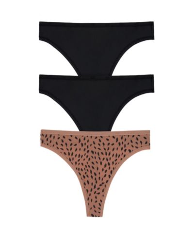 Трусики DKNY Women's Micro Thong 3 Pack DK8301P3