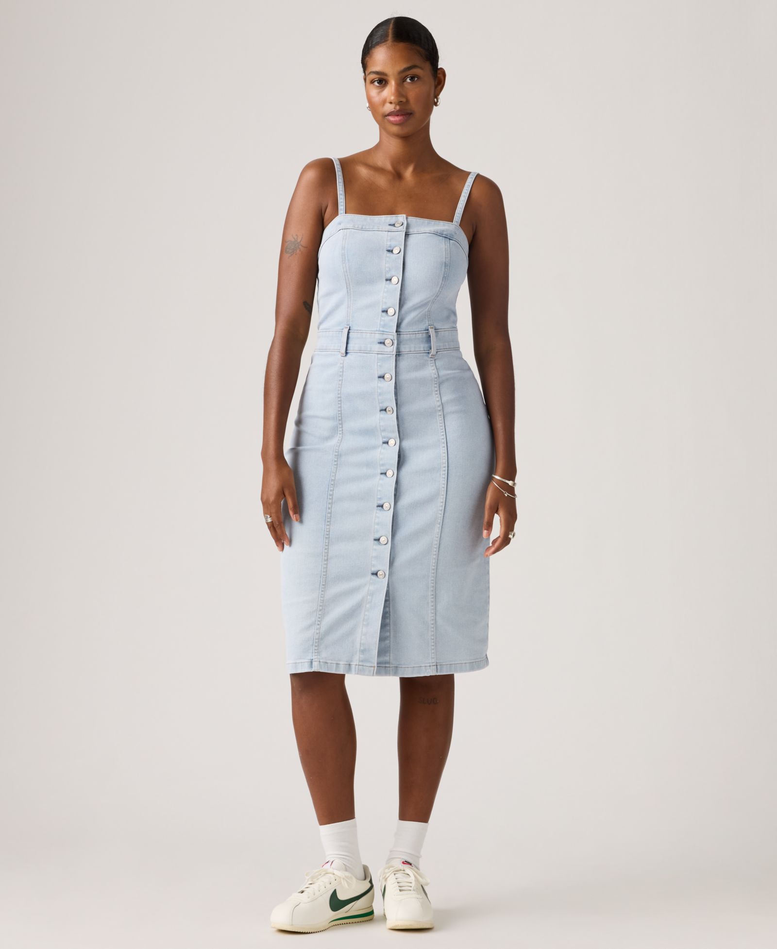 Женское джинсовое платье Levi's Bustier Button-Front