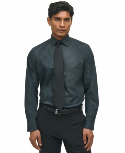Мужская рубашка Brooks Brothers Regular-Fit Spread Collar Tartan Plaid
