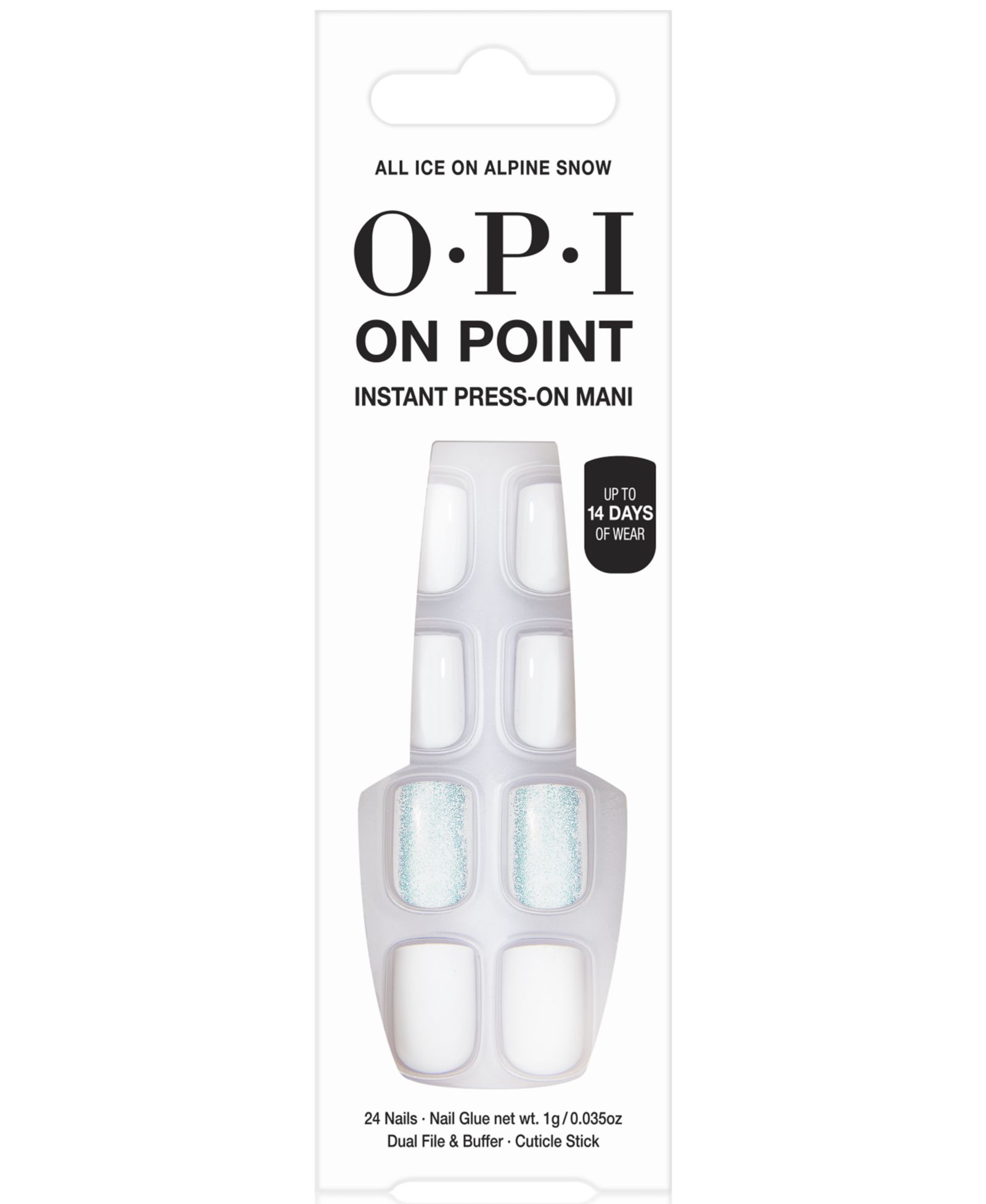 OPI On Point Instant Press-On Mani - All Ice On Alpine Snow накладные ногти