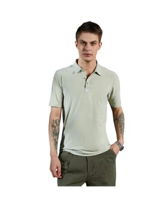 Мужская футболка Campus Sutra Sage Green Seamless Solid Polo