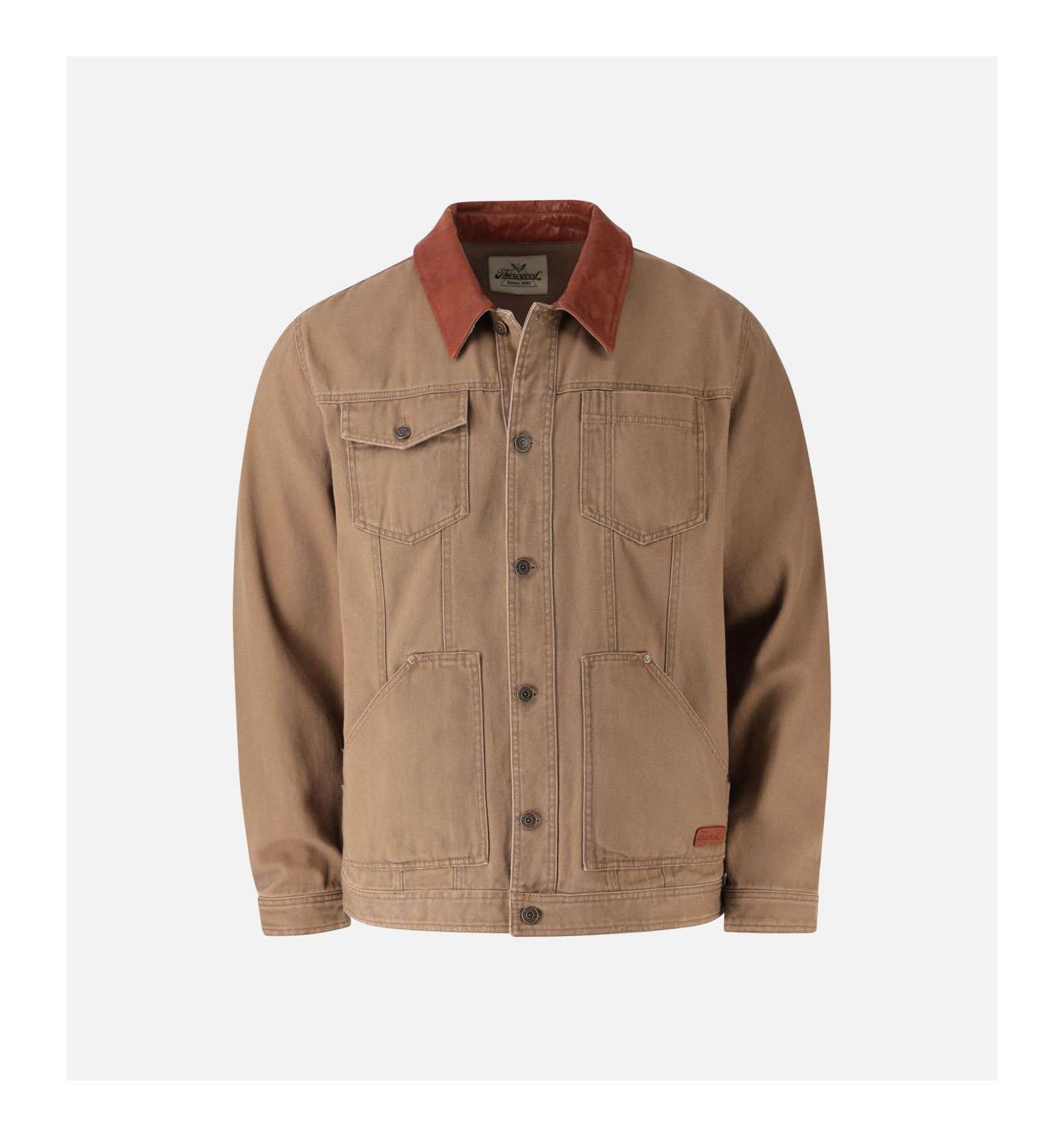 Thorogood Big & Tall Men's Stone Wash Canvas Trucker Jacket