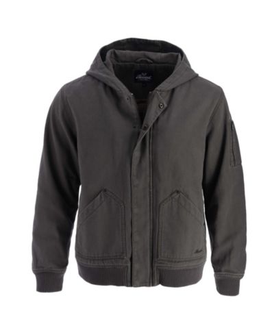 Thorogood Men's Heritage Stone Washed Canvas Hooded Bomber Jacket