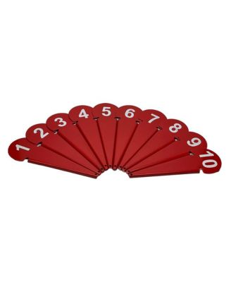 Маркеры для метания диска и толкания ядра Durable Discus & Shot Put Markers (Set of 10) Essential Track and Field Equipment, Spiked Tips for Secure Placement, High Visibility, Robust Metal Construction for Competitions and Training (Red)