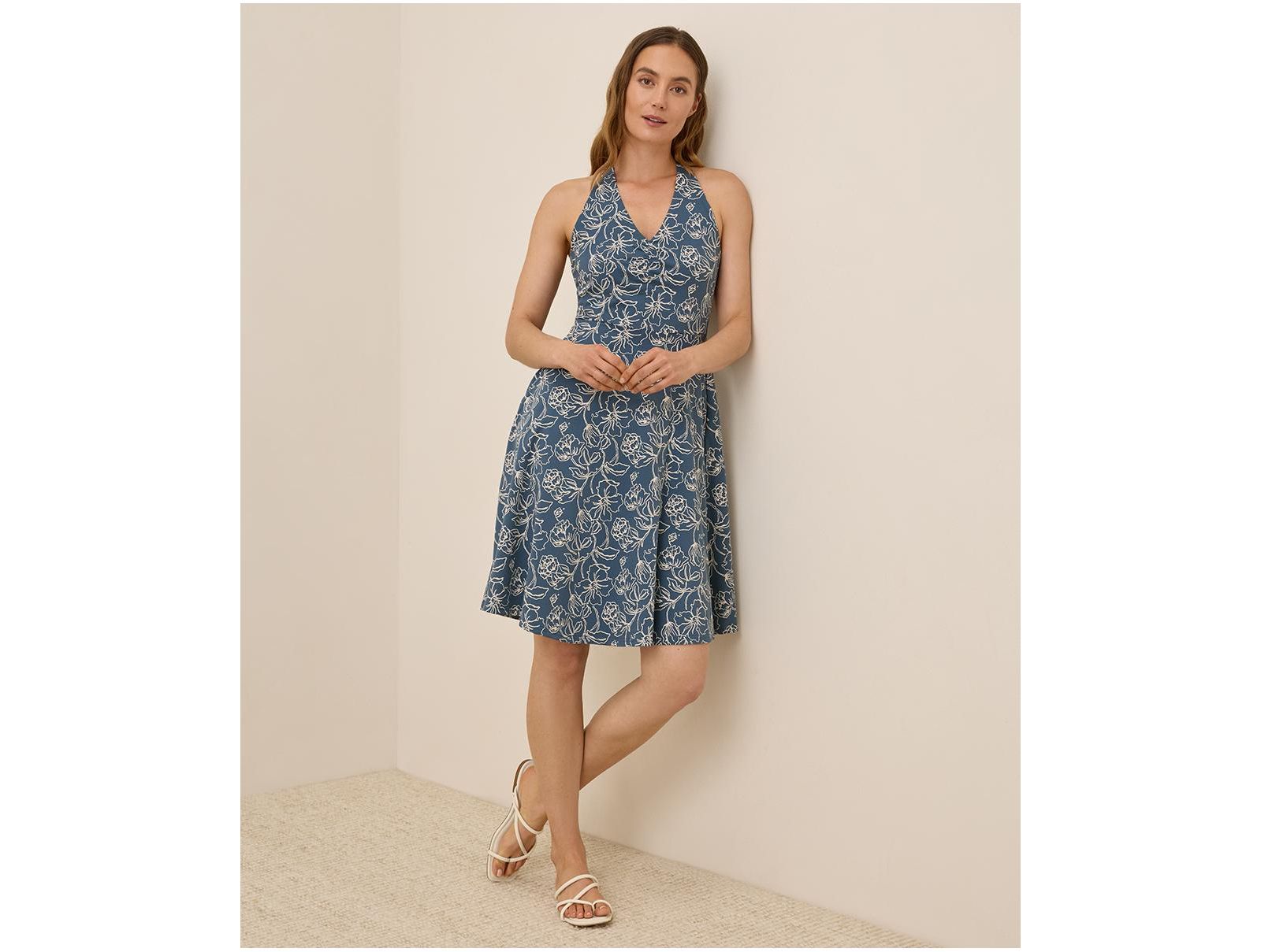 Женское платье Pact Fit & Flare Gathered Halter