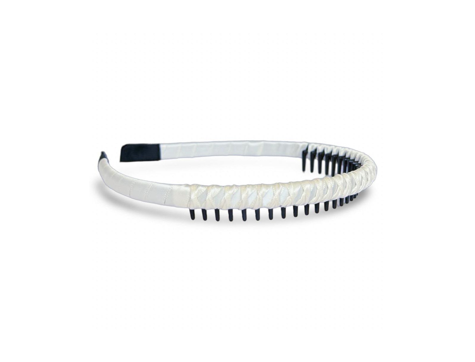 Thin Solid Headband - White