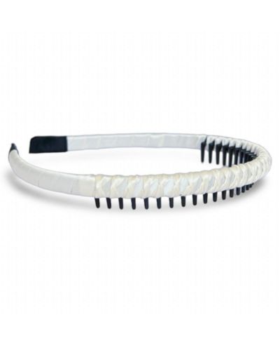 Thin Solid Headband - White