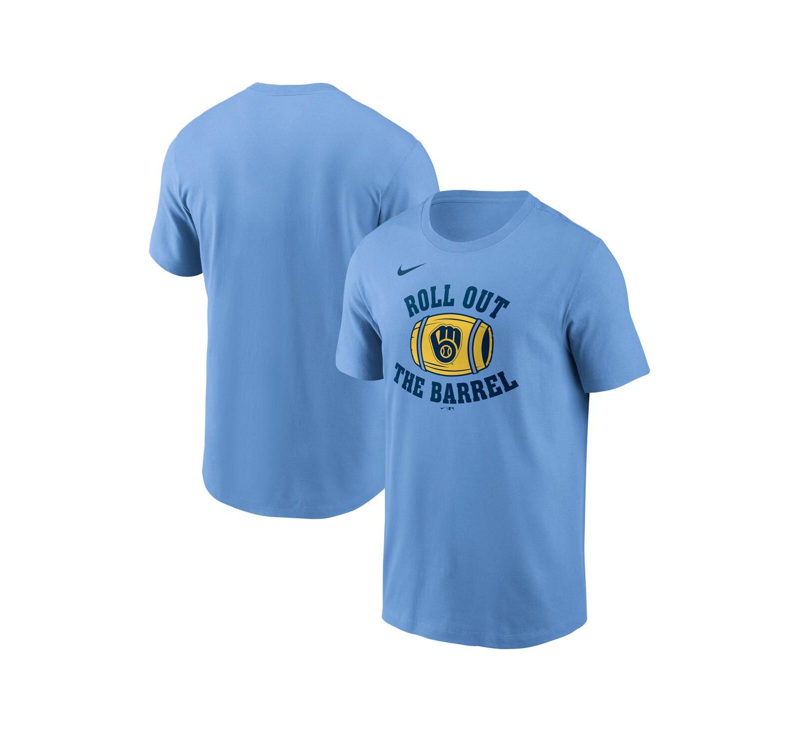 Nike Мужская футболка Milwaukee Brewers Light Blue