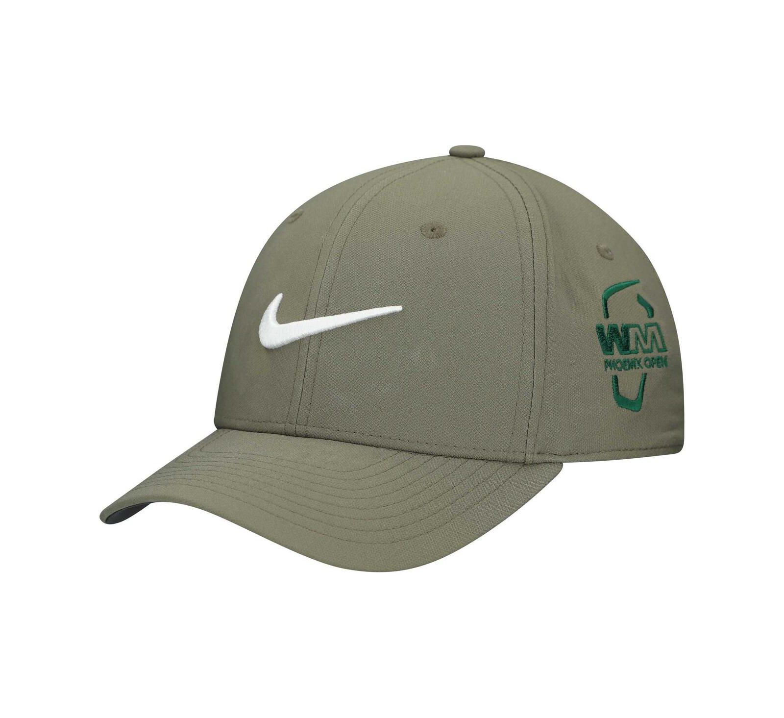Nike Men's and Women's Olive WM Phoenix Open Performance Swoosh Club Adjustable Hat