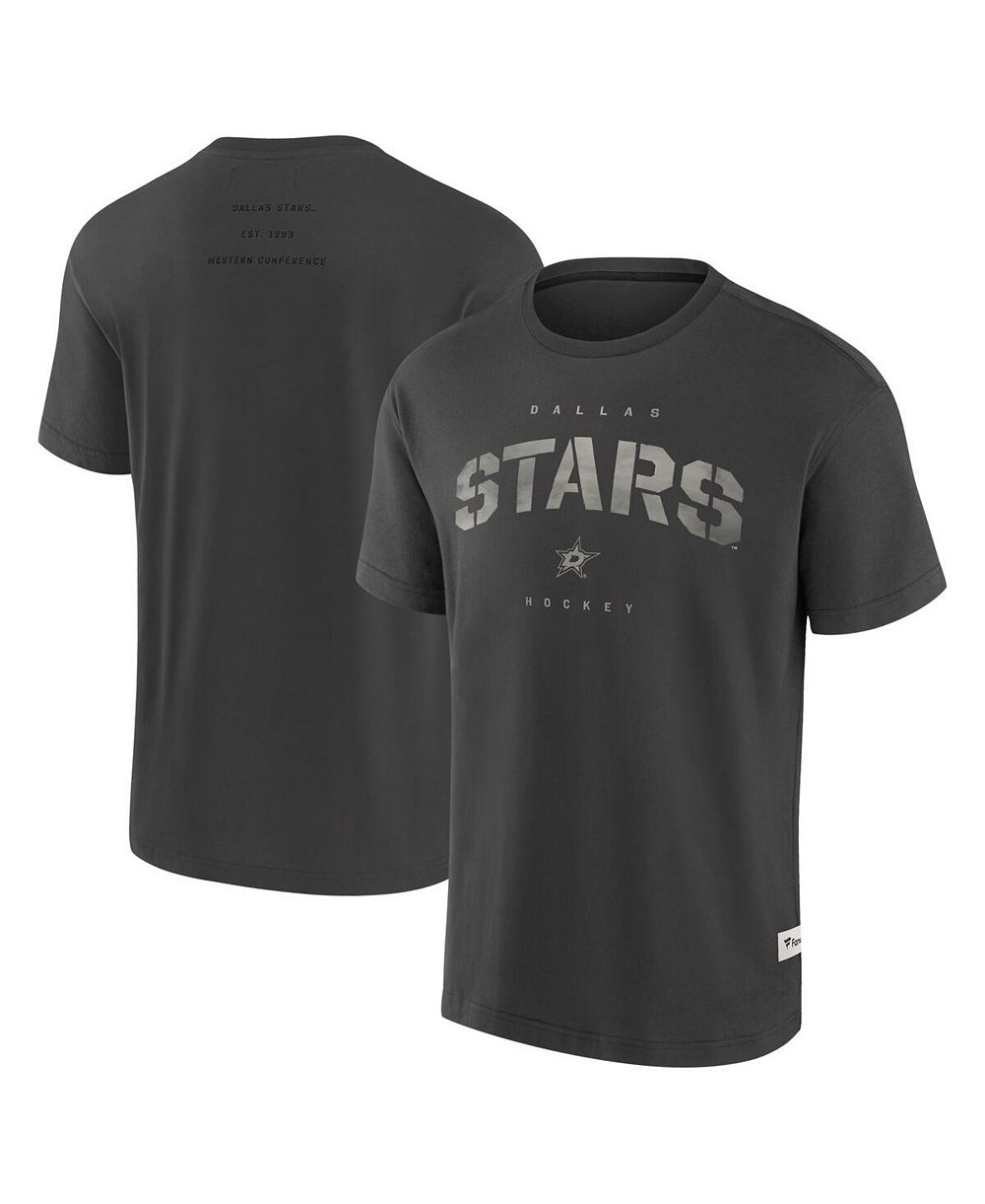 Мужская футболка Fanatics Charcoal Dallas Stars Elements Weathered Tonal Future Ground