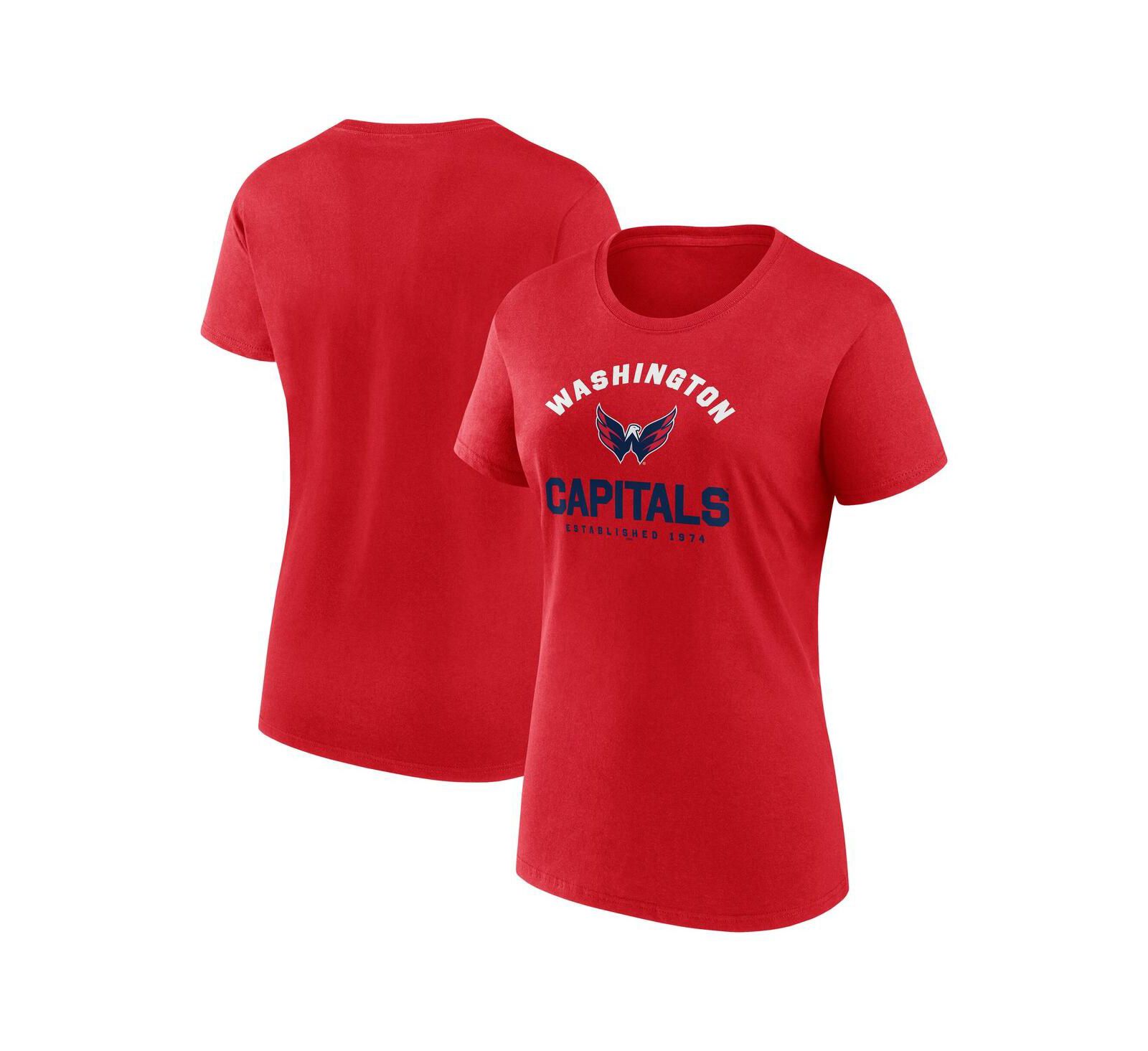 Женская футболка Logo Athletic Red Washington Capitals Unrivaled