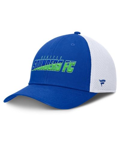 Мужская кепка Fanatics Blue Seattle Sounders FC Rocket Flex