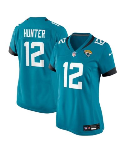 Женская игровая джерси Nike Travis Hunter Teal Jacksonville Jaguars 2025 NFL Draft First Round Pick Team