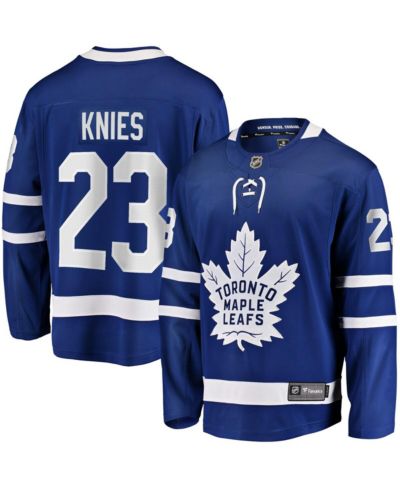 Джерси Fanatics Men's Matthew Knies Blue Toronto Maple Leaf's Home Premier Breakaway