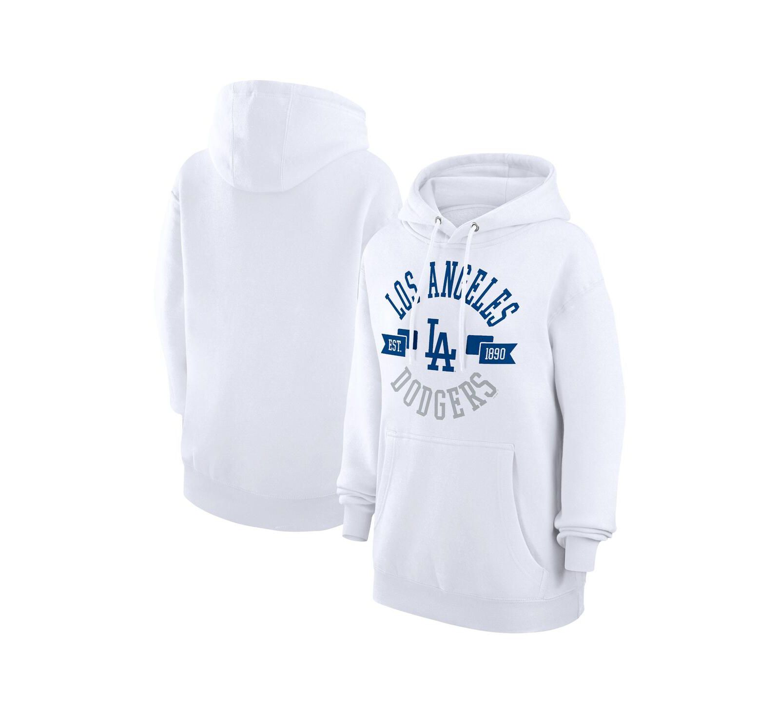 Женское худи G-III 4Her by Carl Banks White Los Angeles Dodgers City Graphic Pullover
