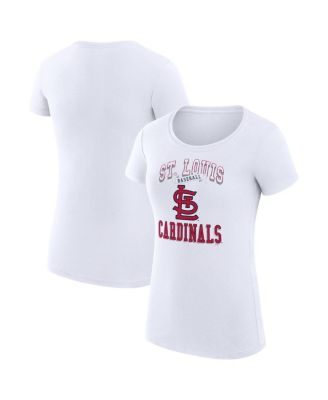 G-III 4Her by Carl Banks Женская футболка St. Louis Cardinals Team Logo Graphic Fitted White
