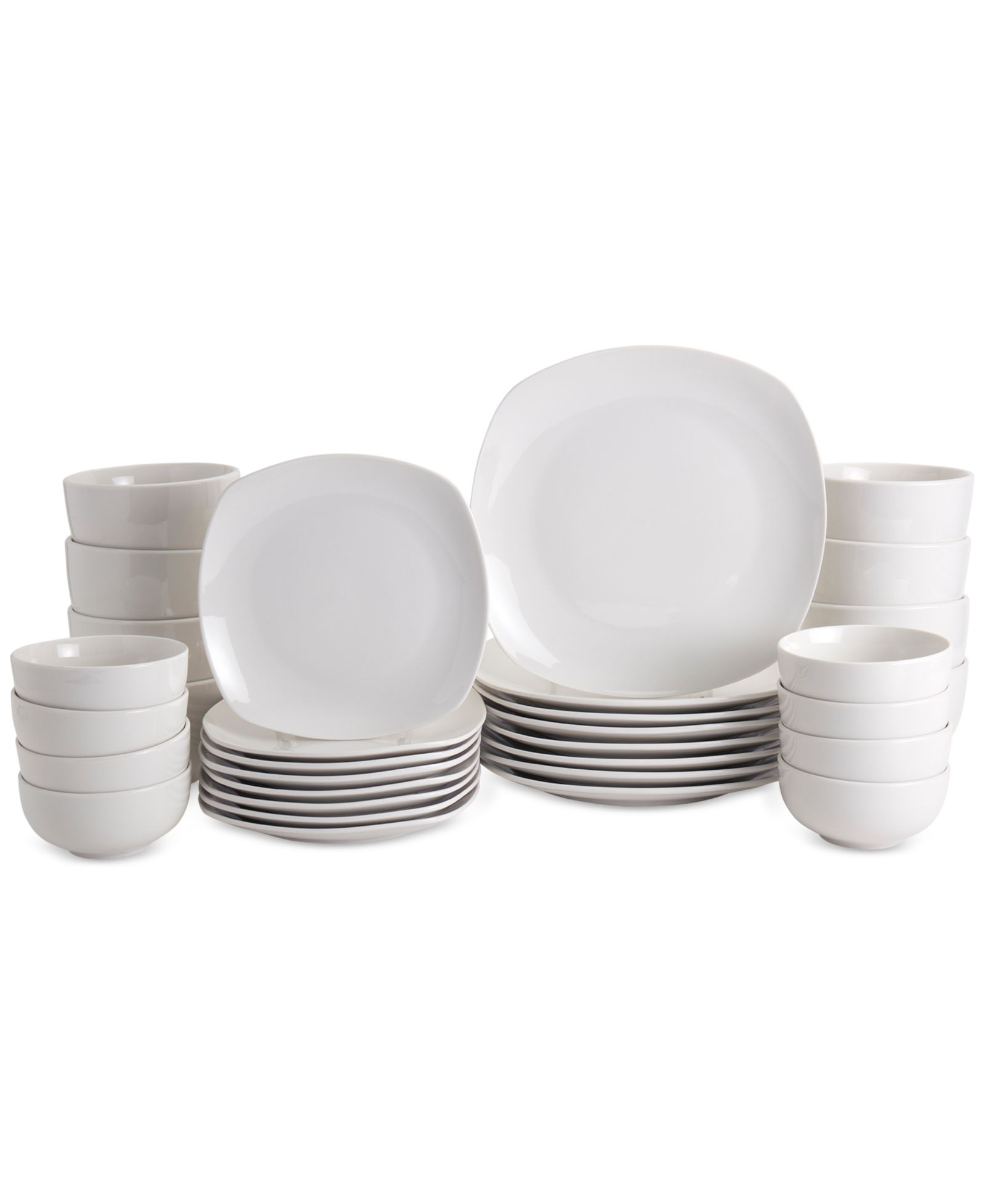 Haven Soft Square 32 Pc. Dinnerware Set, Service for 8, Exclusively at Macy's