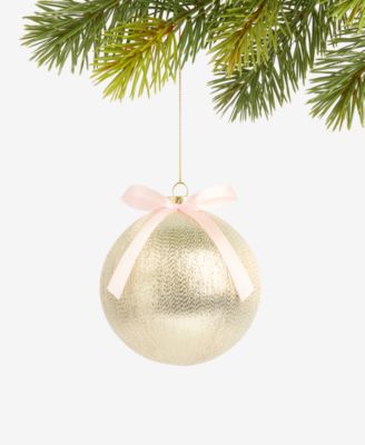Holiday Lane украшение Gilded Glamour Bow-Trim Satin Ball