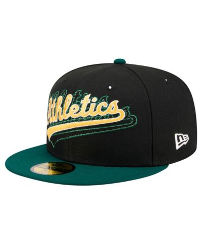 New Era Мужская кепка Athletics Shadow Stitch 59FIFTY Fitted Black