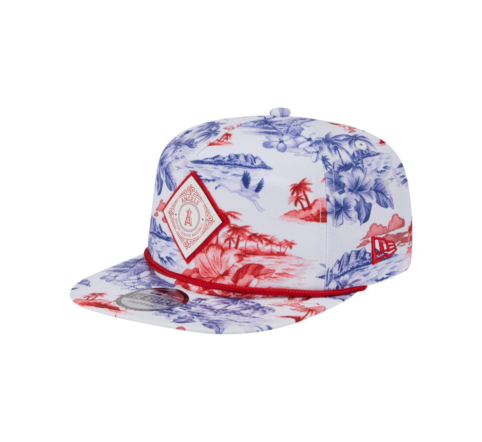 Мужская кепка New Era Los Angeles Angels с принтом, белая