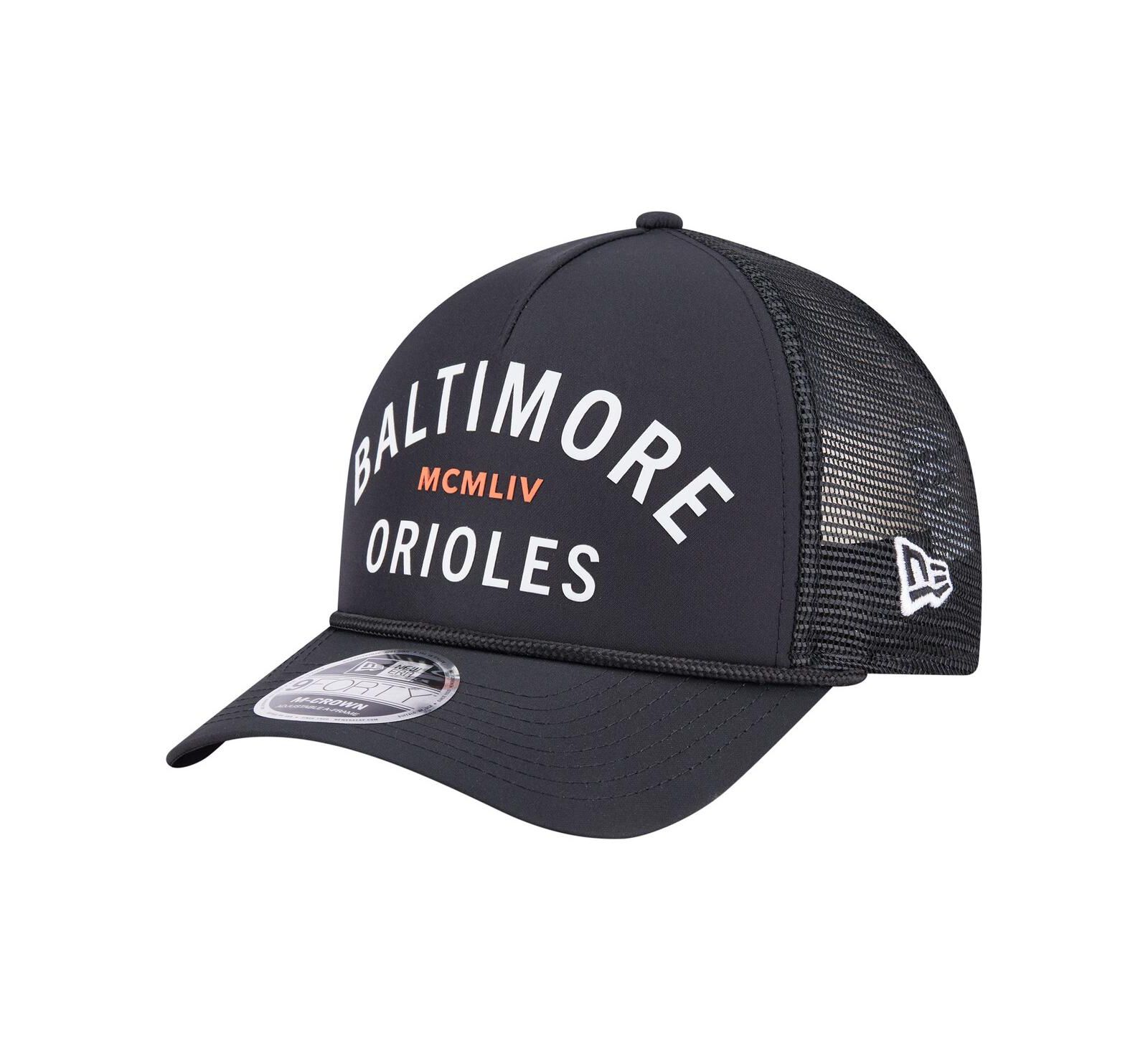 Мужская кепка New Era Baltimore Orioles Minimalist 9FORTY A-Frame Adjustable Black