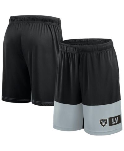 Мужские шорты Fanatics Las Vegas Raiders Black/Silver Big & Tall Best of the Best Performance