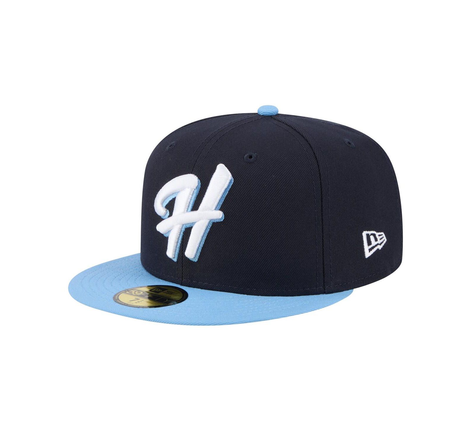 Мужская кепка New Era 59FIFTY Authentic Collection Hillsboro Hops Navy/Light Blue