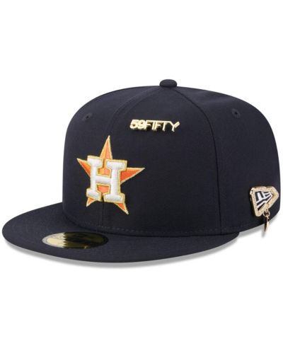 Мужская бейсболка New Era Houston Astros 2025 59FIFTY Day Fitted with Pins Navy