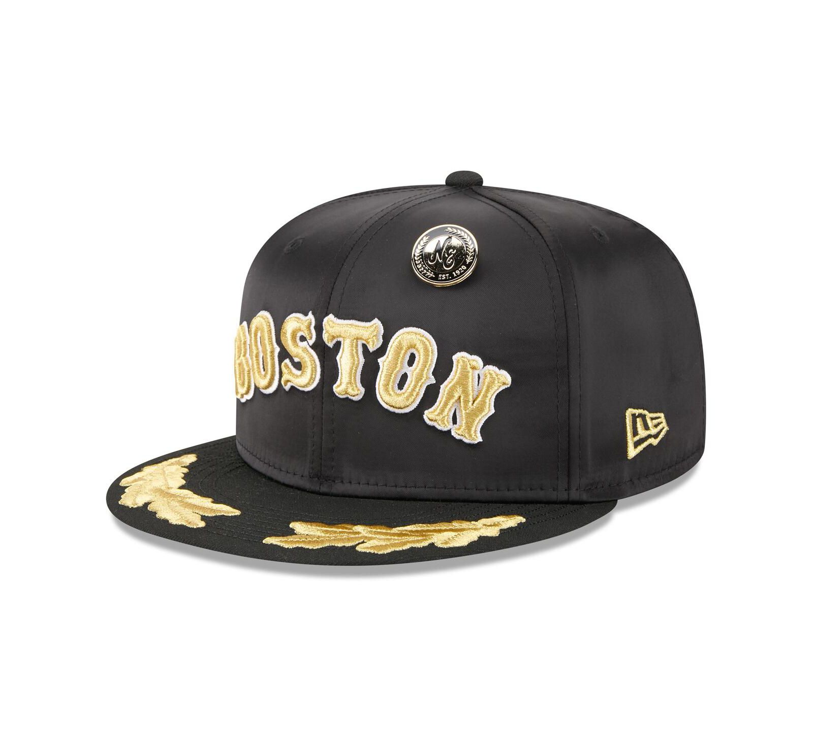 New Era Мужская кепка 59FIFTY Boston Red Sox 2025 Day Gold Leaf, черная