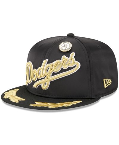 New Era Men's Black Los Angeles Dodgers 2025 59FIFTY Day Gold Leaf 59FIFTY Fitted Hat