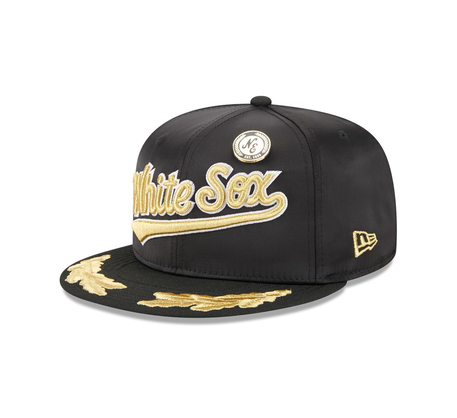 Мужская бейсболка New Era Chicago White Sox 2025 59FIFTY Day Gold Leaf