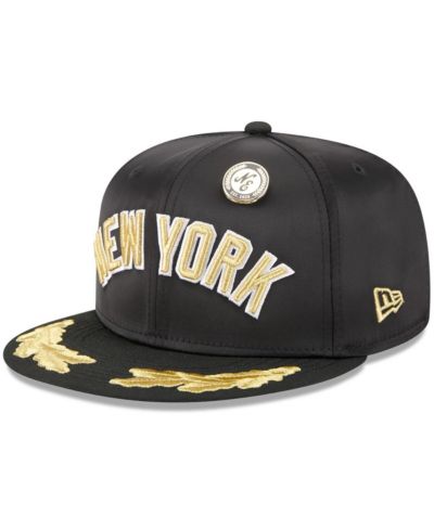 New Era кепка 59FIFTY New York Yankees, Мужская, черная с золотыми листьями