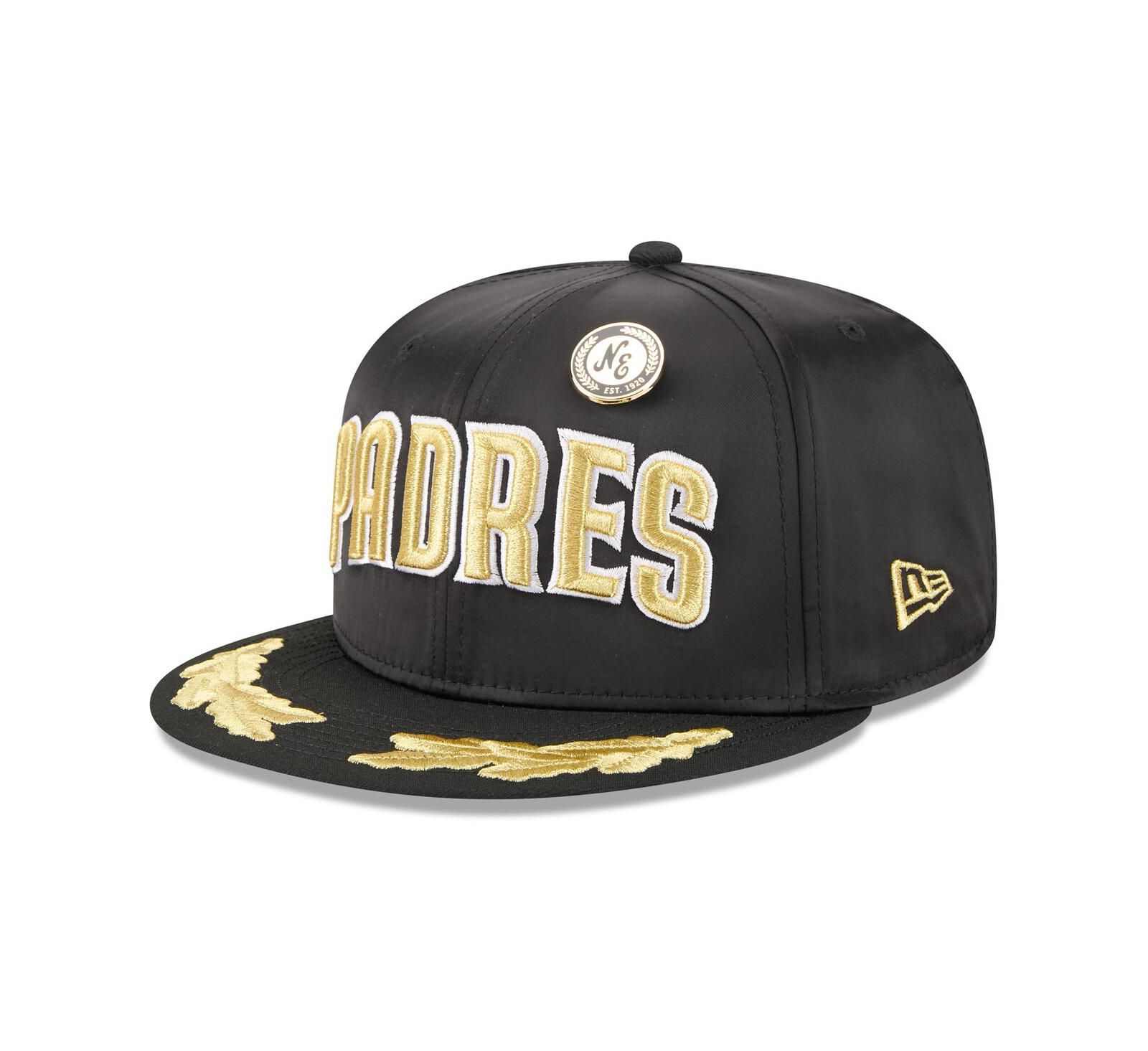 New Era Мужская кепка 59FIFTY San Diego Padres 2025 Day Gold Leaf Black