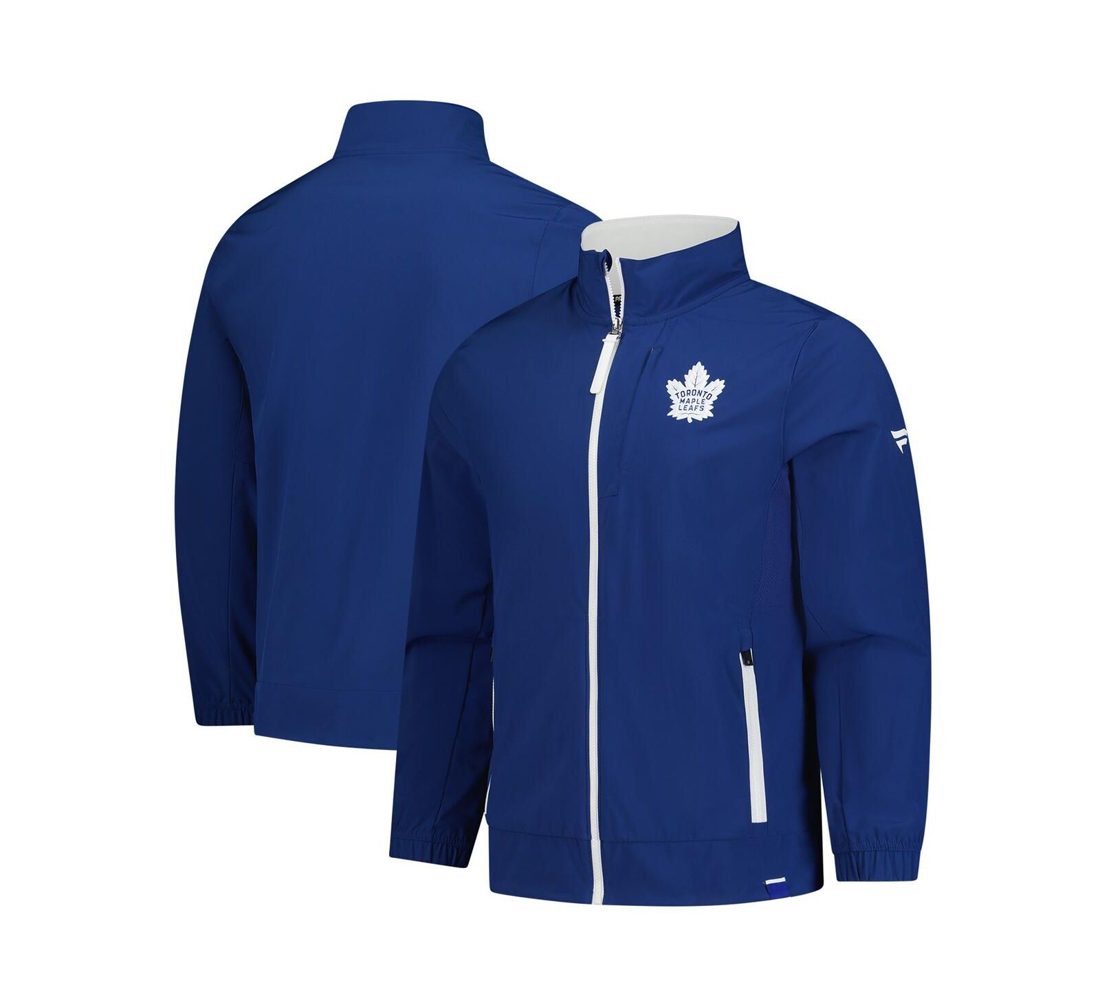 Мужская куртка Fanatics Toronto Maple Leaf's Authentic Pro Rink Coaches Full-Zip синего цвета
