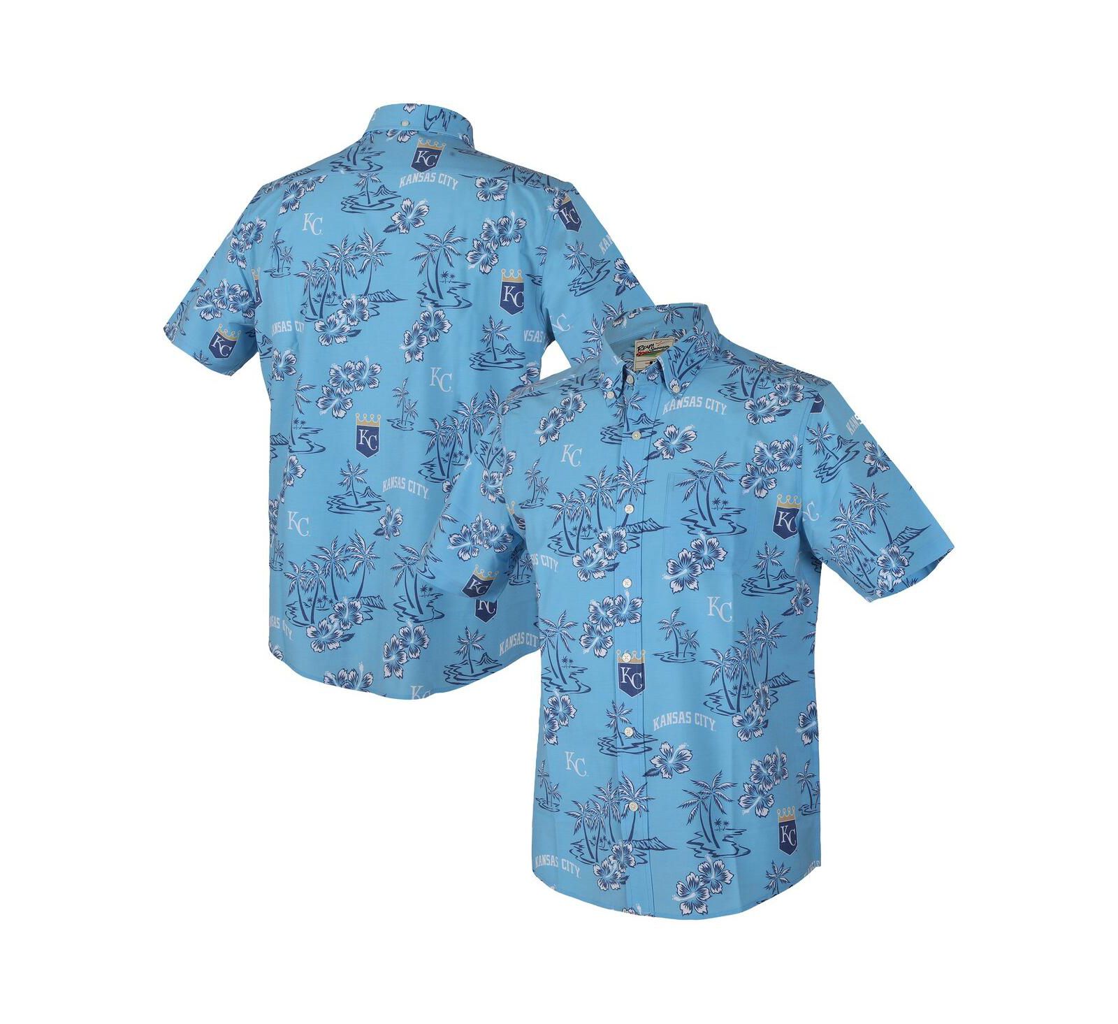 Мужская рубашка Reyn Spooner Kansas City Royals Kekai Performance Button-Up, светло-голубая