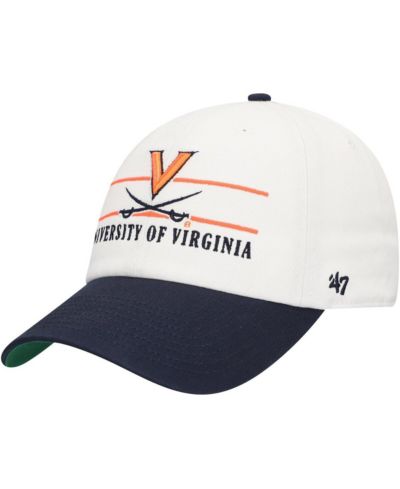 Мужская регулируемая кепка '47 Brand Virginia Cavaliers White Gridiron Clean Up