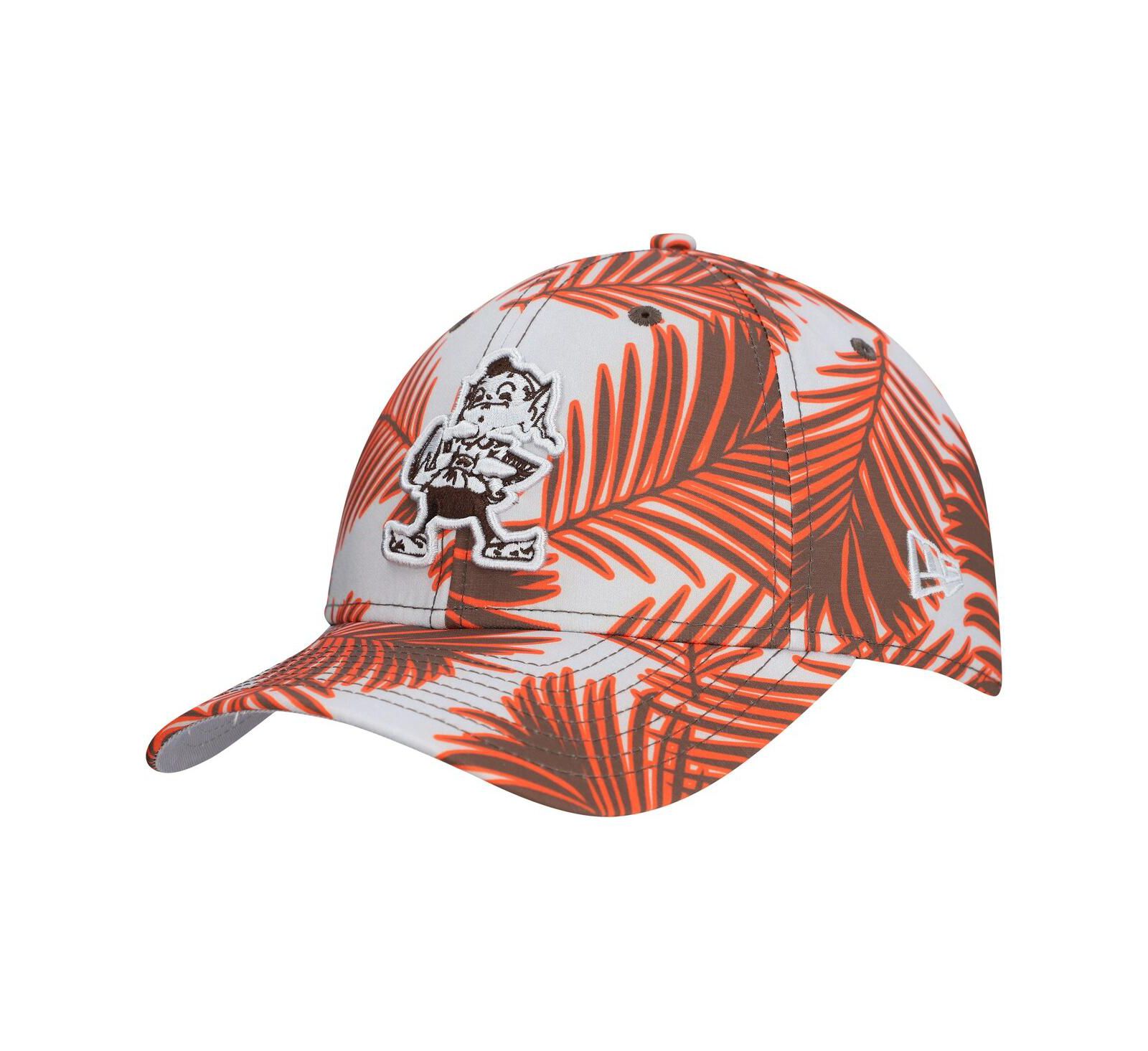 New Era Men's Gray Cleveland Browns Palms 39THIRTY Flex Hat