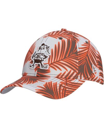 Кепка New Era Men's Gray Cleveland Browns Palms 39THIRTY Flex