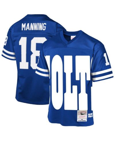 Mitchell & Ness Детский Peyton Manning Royal Indianapolis Colts 1998 Throwback Fashion Джерси