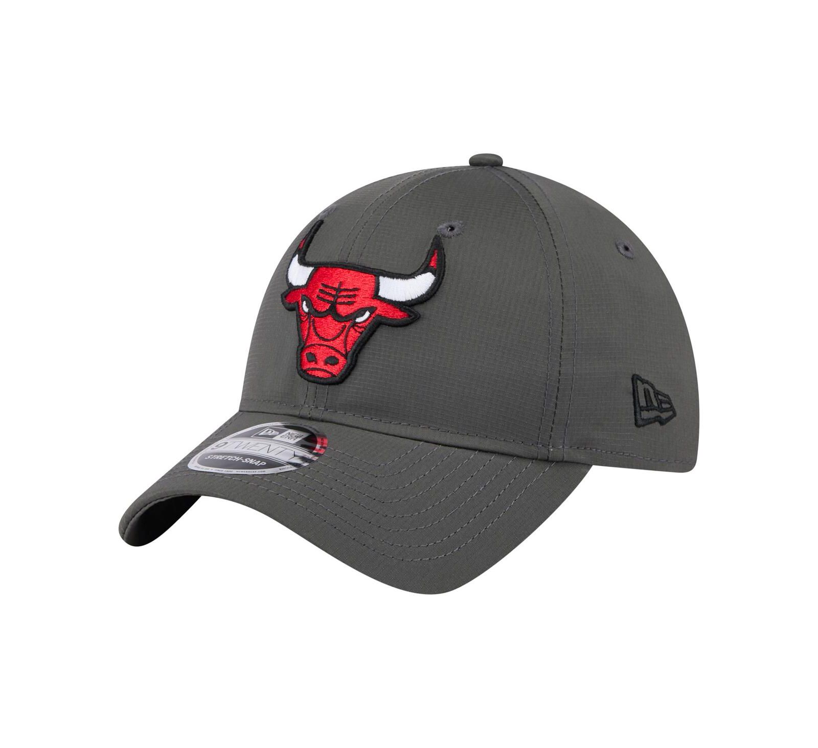 Мужская регулируемая кепка New Era Charcoal Chicago Bulls Active Ripstop 9TWENTY