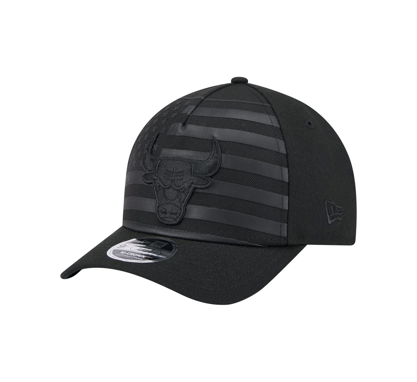 New Era Мужская кепка Chicago Bulls Game Day Flag A-Frame 9FORTY регулируемая, черная