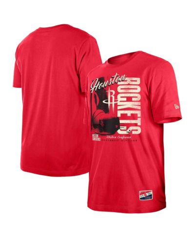 Мужская футболка New Era Red Houston Rockets Distressed Throwback Vintage Color Pack
