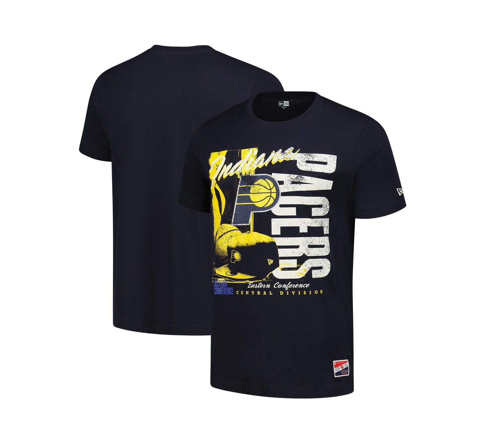 New Era Мужская футболка New Era Indiana Pacers Distressed Throwback Vintage Color Pack Navy