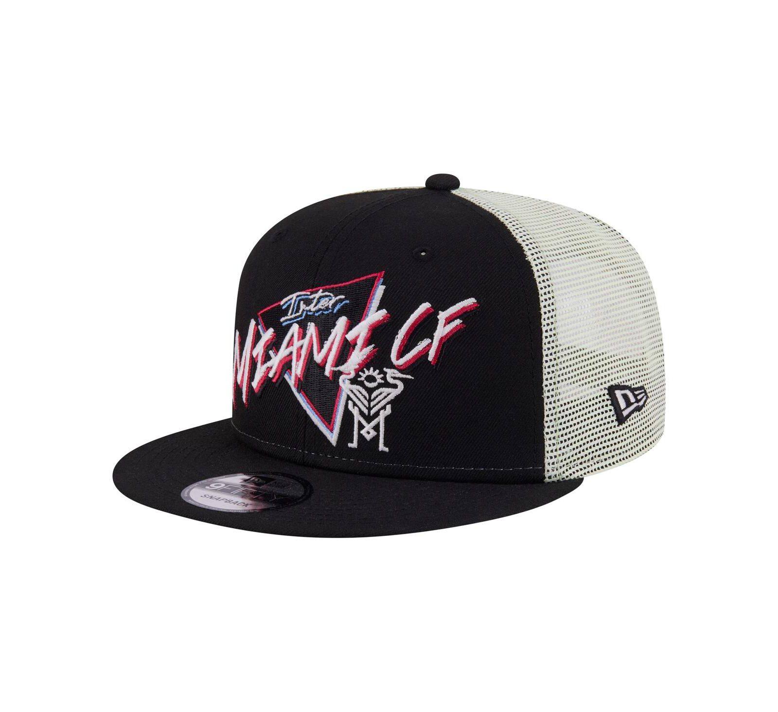 Мужская кепка New Era Black Inter Miami CF Neon 9FIFTY Snapback