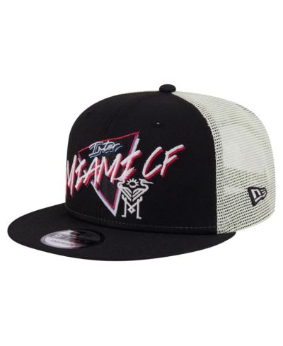 Мужская кепка New Era Black Inter Miami CF Neon 9FIFTY Snapback