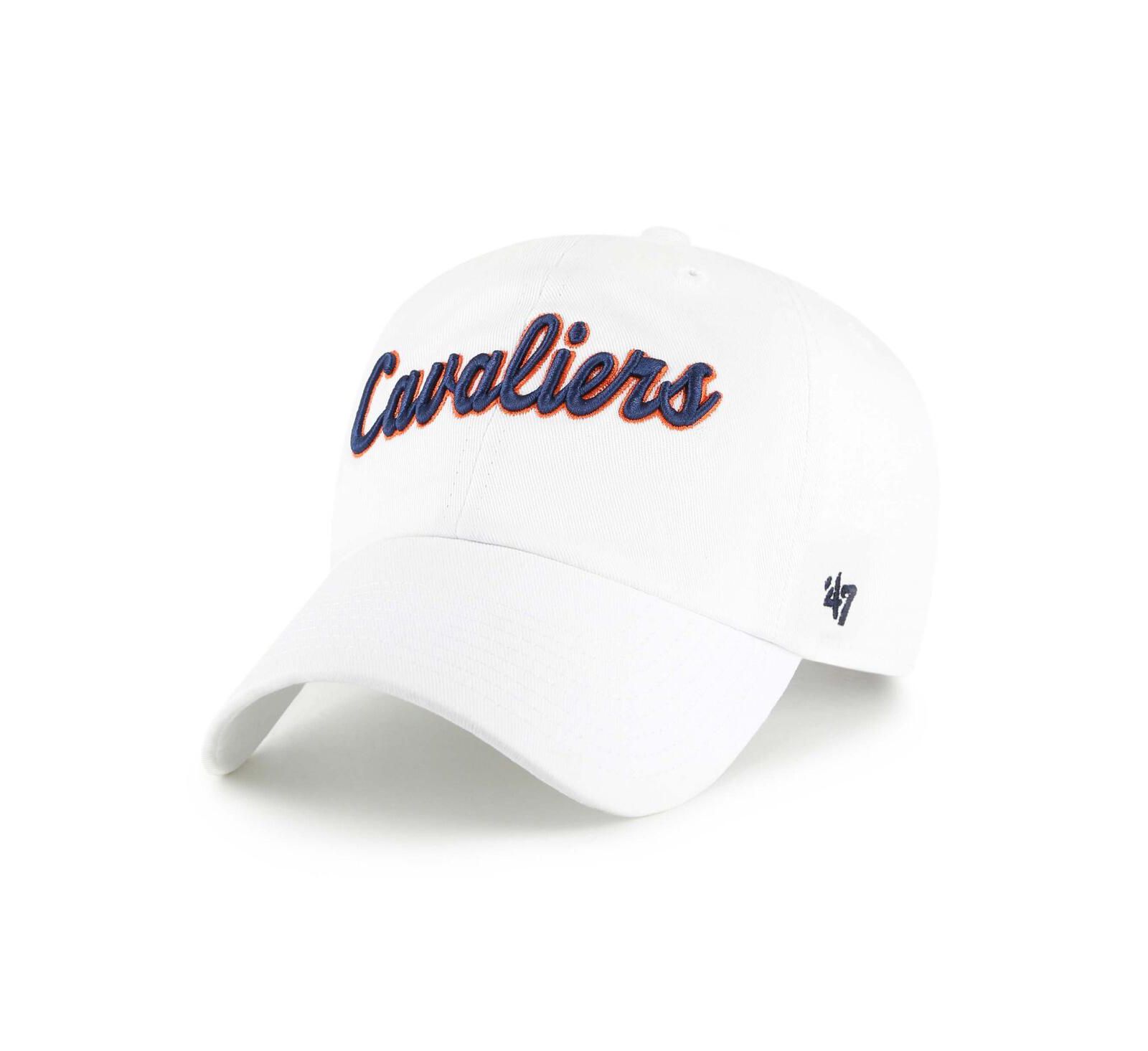 Мужская кепка '47 Brand White Virginia Cavaliers Vault Clean Up Adjustable