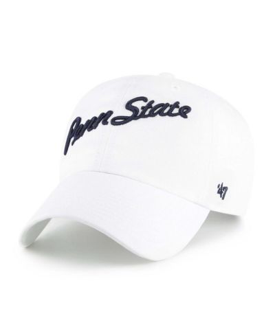 Мужская белая кепка '47 Brand Penn State Nittany Lions Vault Clean Up Adjustable