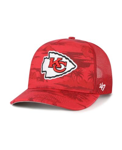 Мужская регулируемая кепка '47 Brand Kansas City Chiefs Fiji Trucker, красная